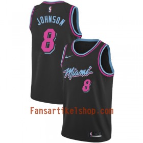 Miami Heat Trikot Tyler Johnson 8 2018-19 Nike City Edition Schwarz Swingman - Herren